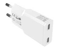 4smarts Ładowarka sieciowa FlatPlug Slim Dual 30W GaN 2xUSB-C biały - 1512663 - zdjęcie 3